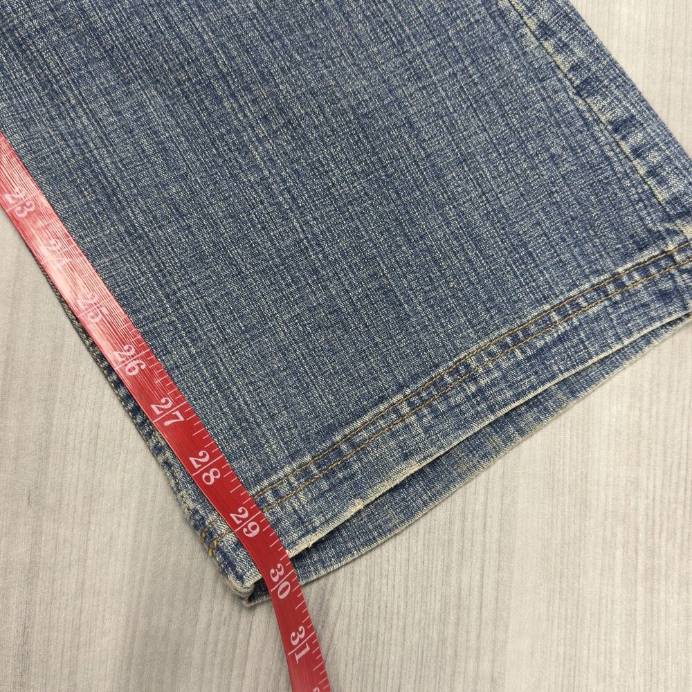 D.Jeans Women Size 14 Medium Wash Floral Embroidered Bootcut Denim Jeans Y2K VTG - Picture 7 of 9